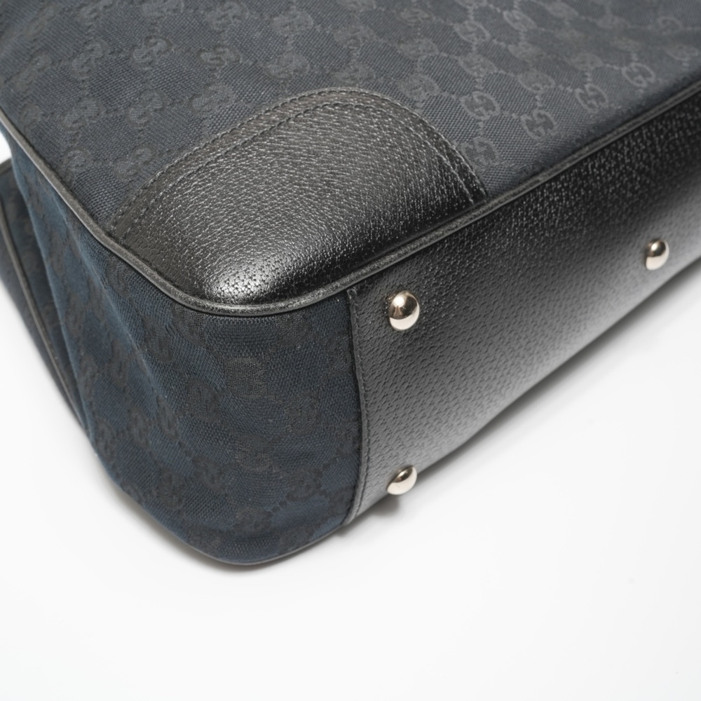 GUCCI Authentic Black Canvas Tote Bag - Picture 6 of 12